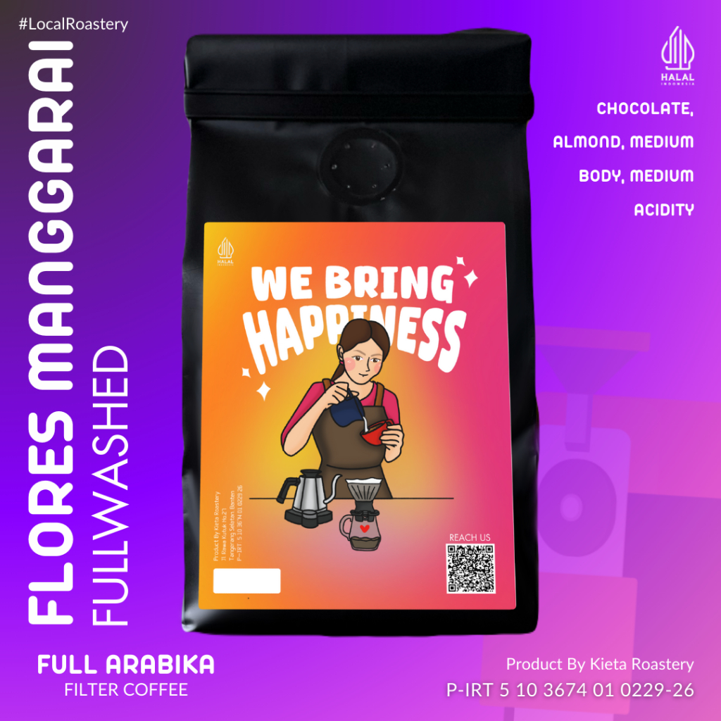 

Kieta Roastery - Biji Kopi 100% Arabika Flores Manggarai 100gr / Bubuk Roasted Coffee Bean Filter Single Origin