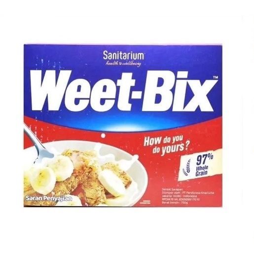 

Weet-Bix Cereal 750 Gr Box Sereal Sanitarium Impor Gandum Weet Bix 750Gr