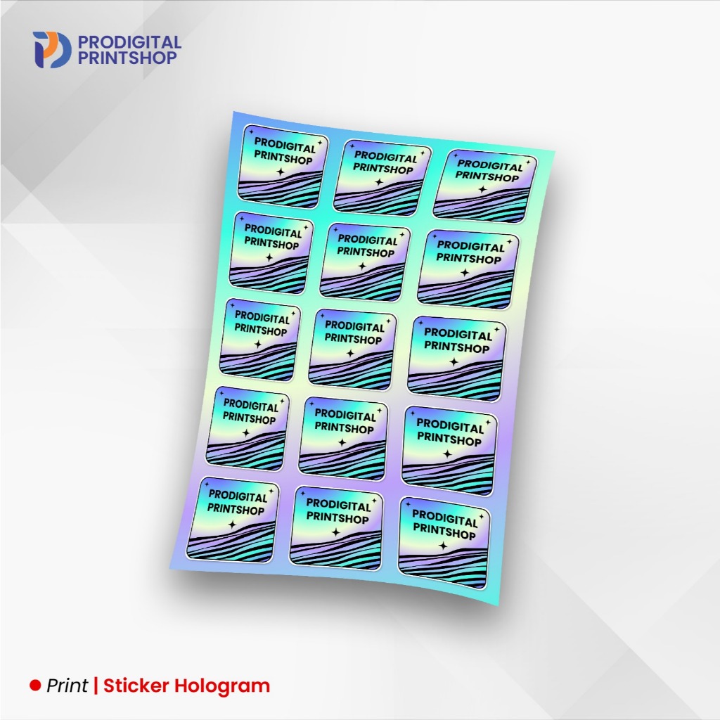 

Print Cetak Sticker Label Hologram A3