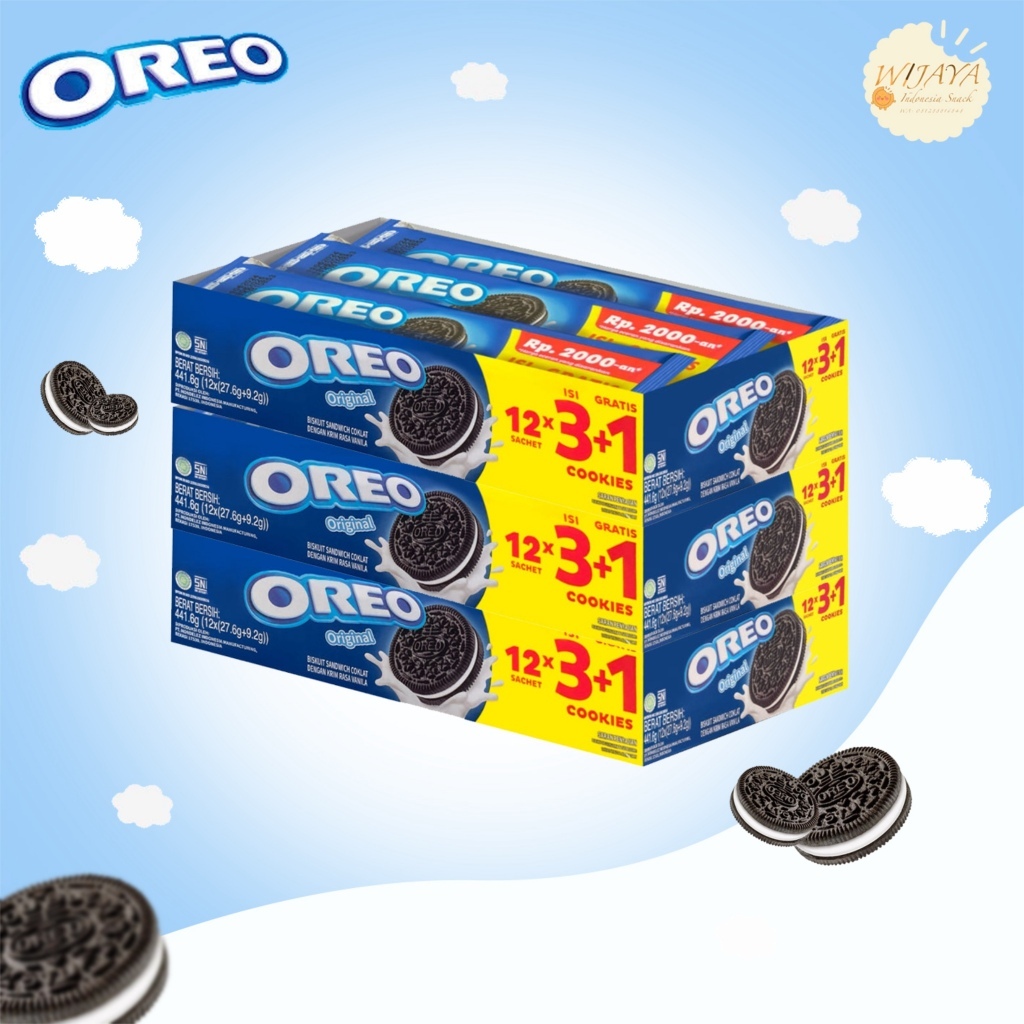 

OREO BOX (3＋1) isi12pcs Rasa Original/Chocolate