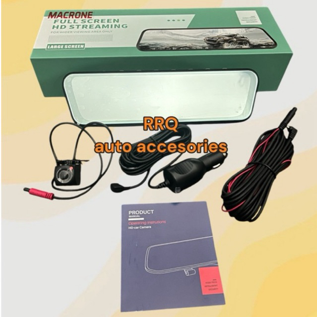 DVR kaca spion tengah full layar cctv dashcam Macrone