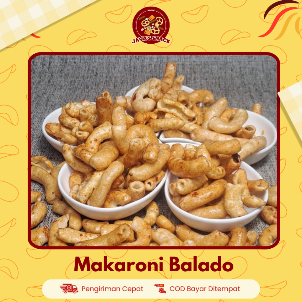 

Java's Makaroni Kriuk Rasa Balado Camilan Kiloan Murah Enak