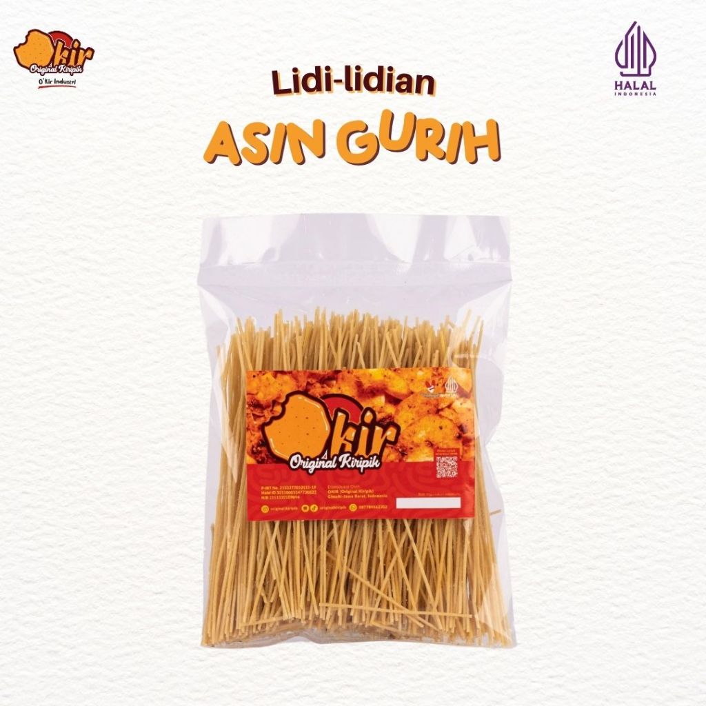 

MIE LIDI ASIN ORIGINAL 500gr/250gr/100gr ORIGINAL KIRIPIK (OKIR)