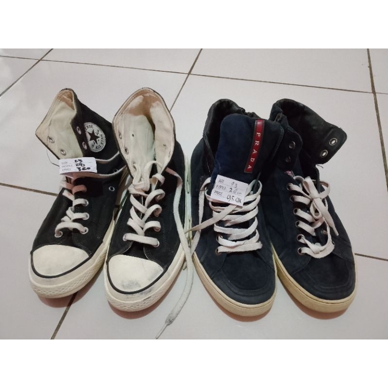 promo| sepatu second Converse dan prada