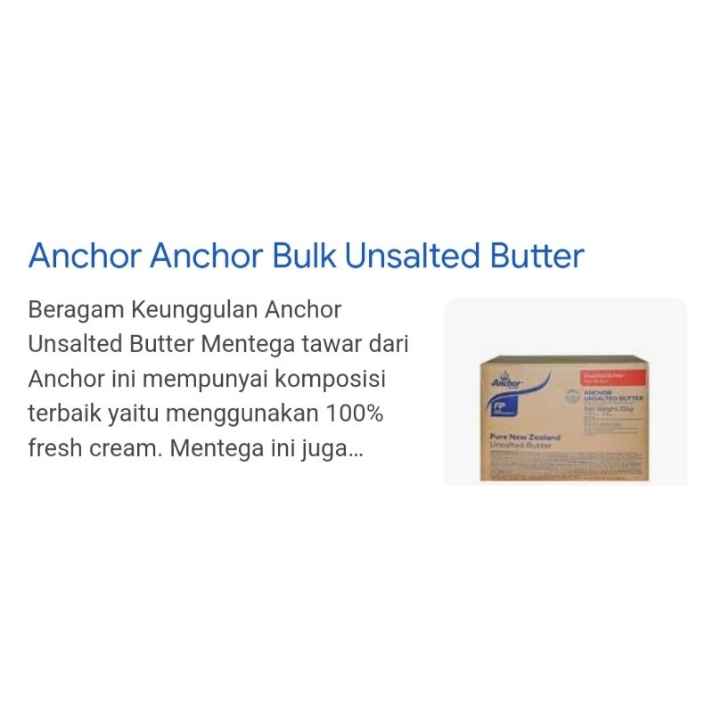 

HA unsalted butter anchor 1kg