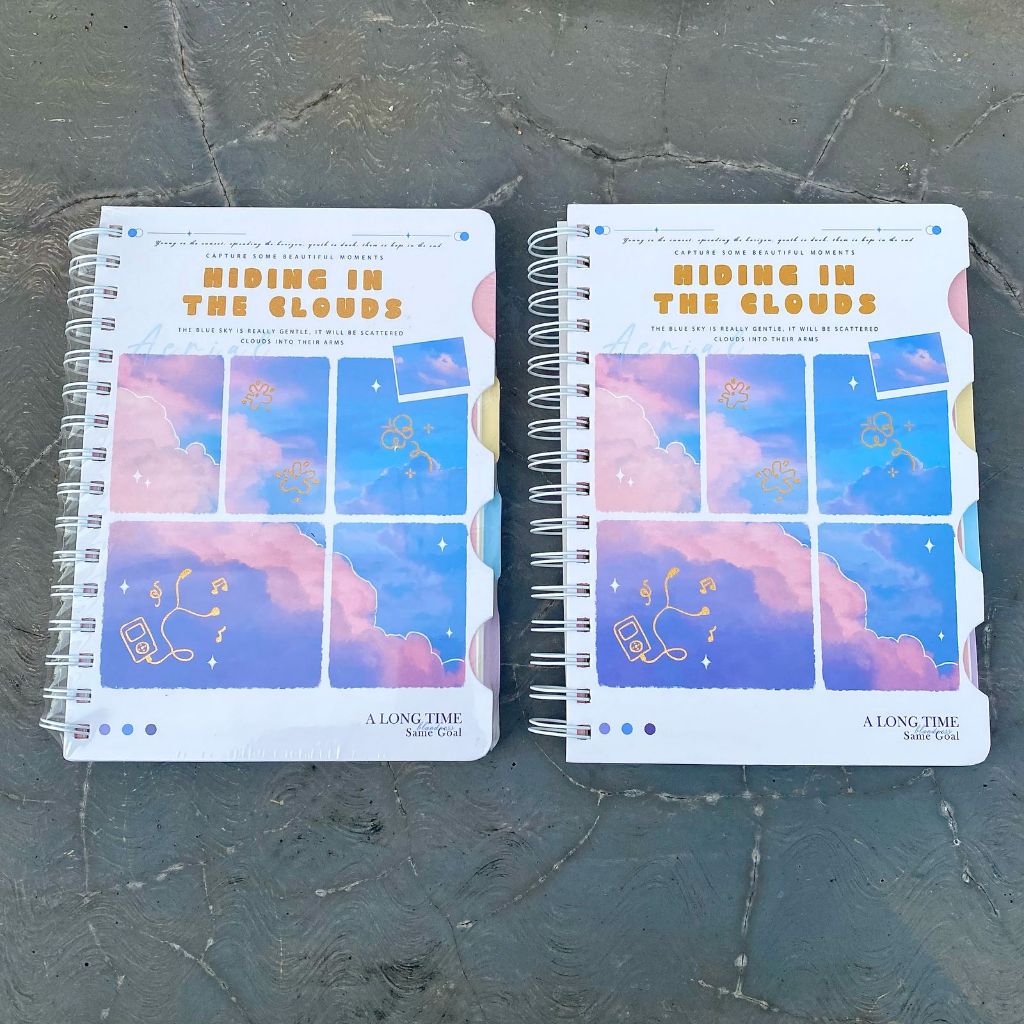 

Notebook Spiral Tebal A5 Motif Gambar Aesthetic Hard Cover Buku Catatan Diary Kuliah