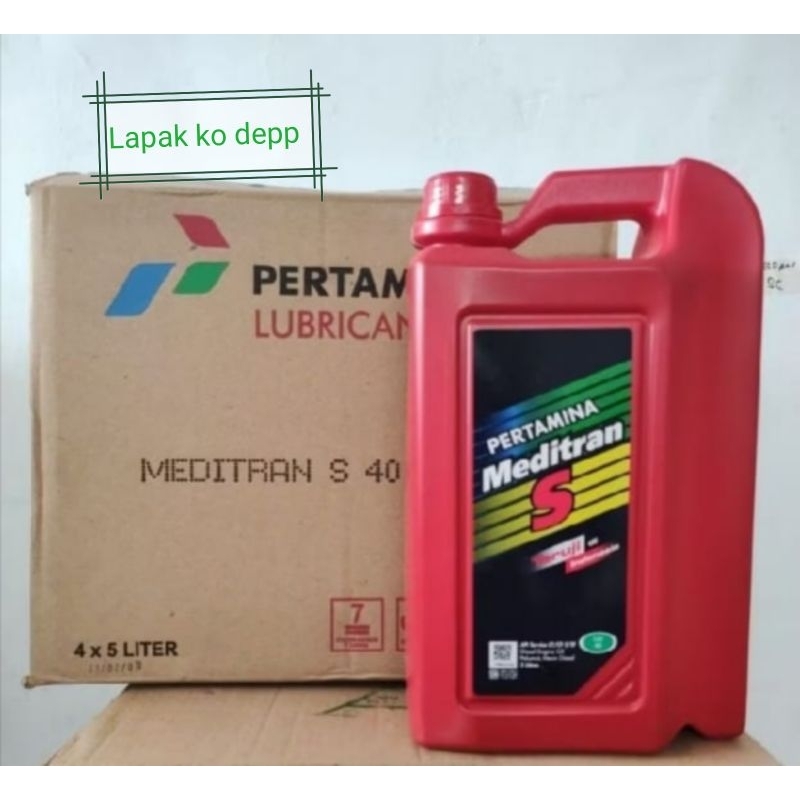 OLI MEDITRAN S SAE40 5 LITER/OLI PERTAMINA MEDITRAN S 5 LITER