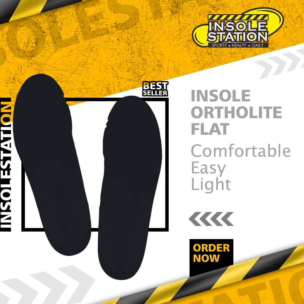 Insole bantalan alas kaki Ortholite empuk tebal 5 mm pria wanita