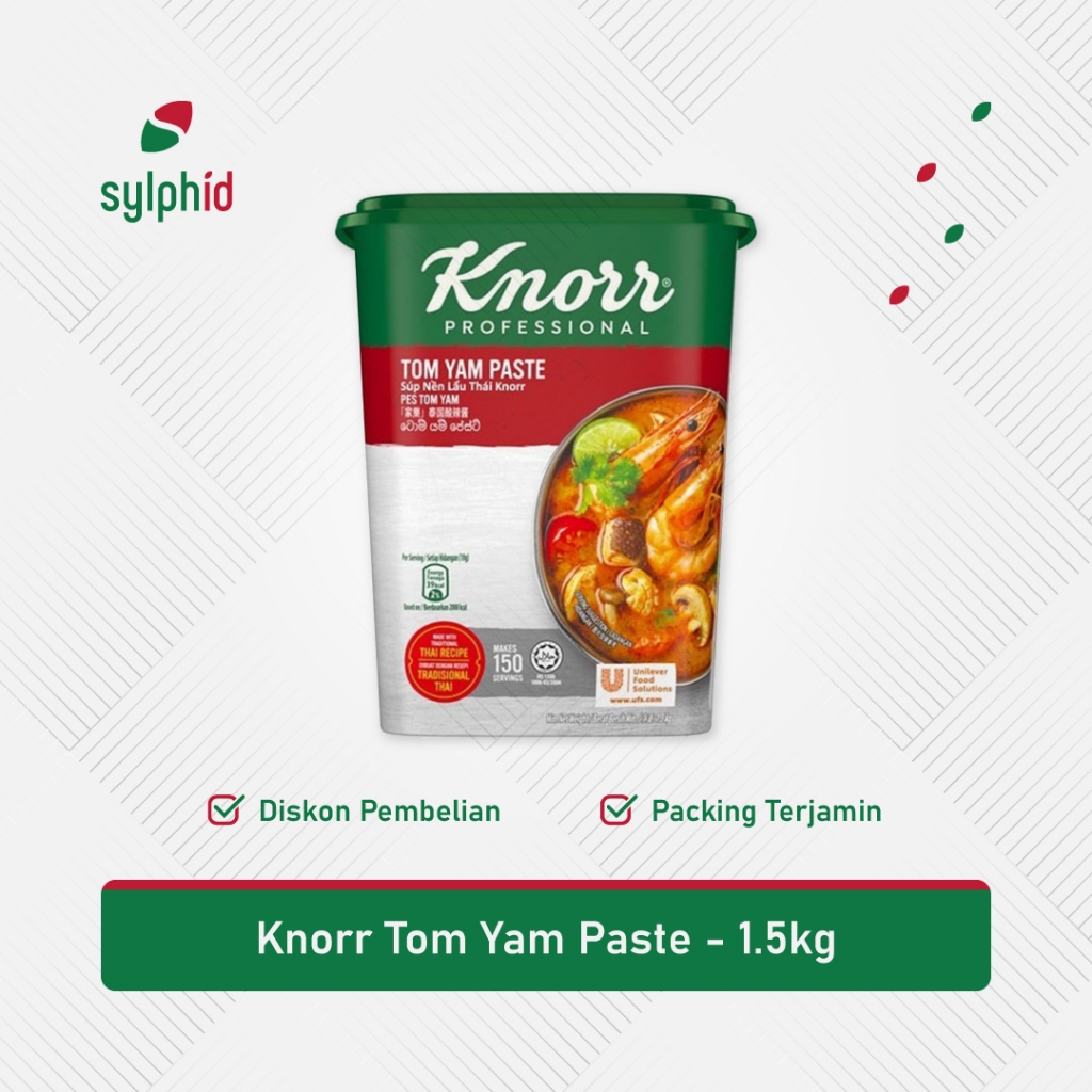 

Knorr Tom Yam Paste 1.5 kg / Bumbu Tom Yum Siap Pakai