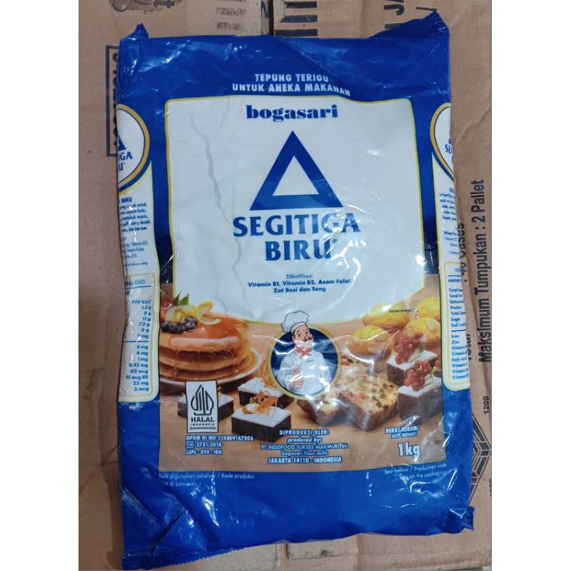 

bogasari tepung terigu segitiga biru 1kg