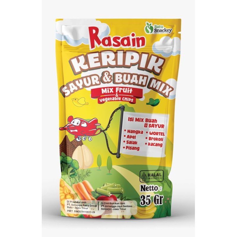 

Rasain keripik buah & sayur mix