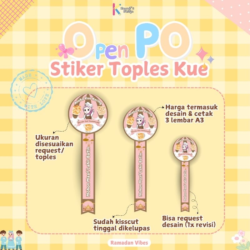 

Stiker Toples Kue Lebaran
