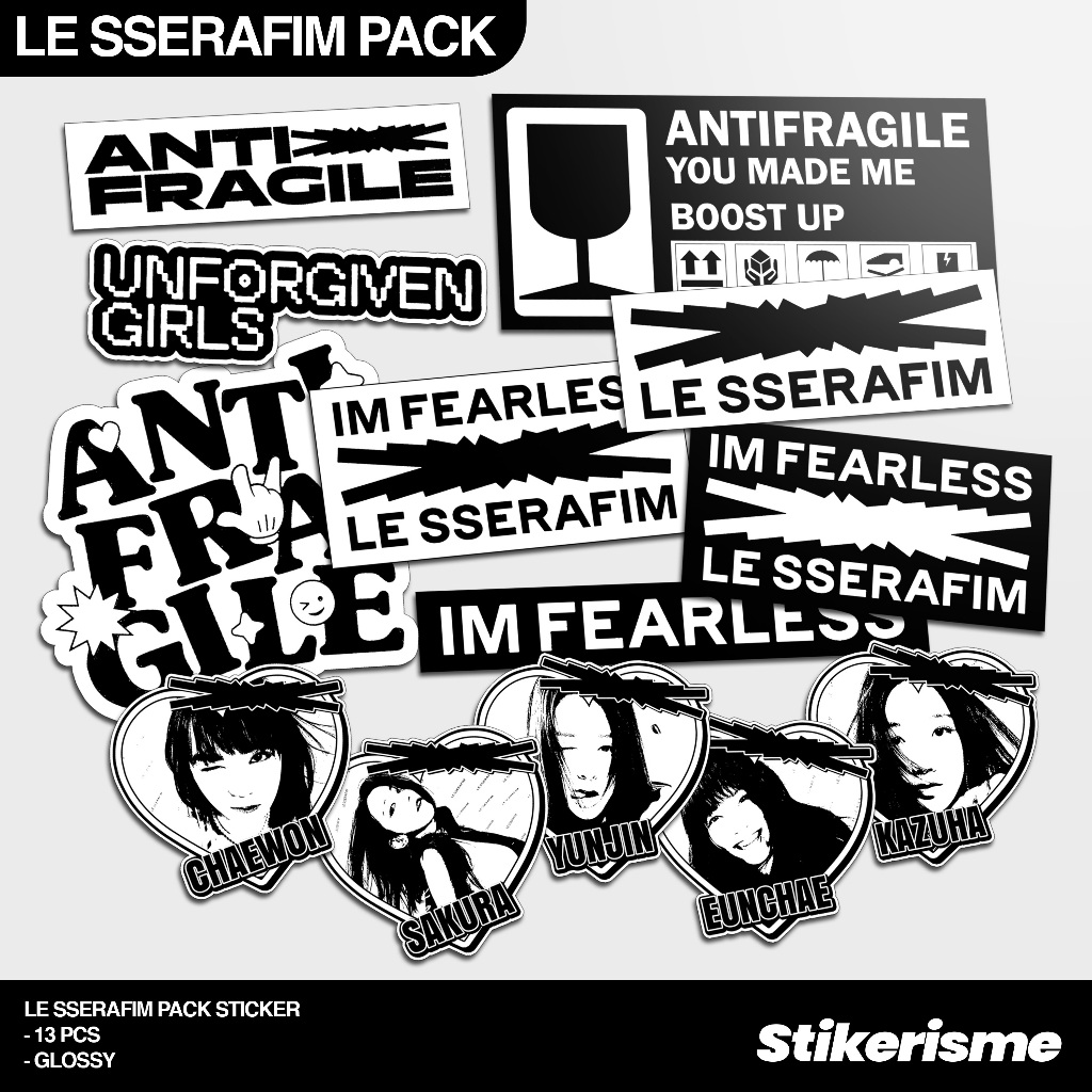 

Stiker KPOP Le*SSeraf1m Full Pack Fan Made