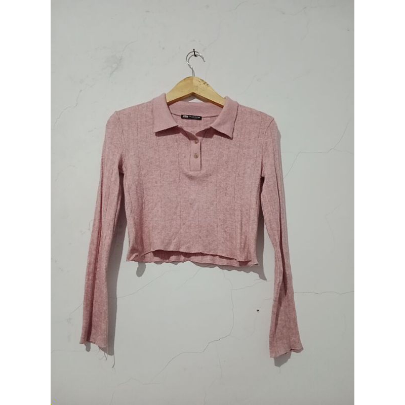 Polo Crop Zara Knit