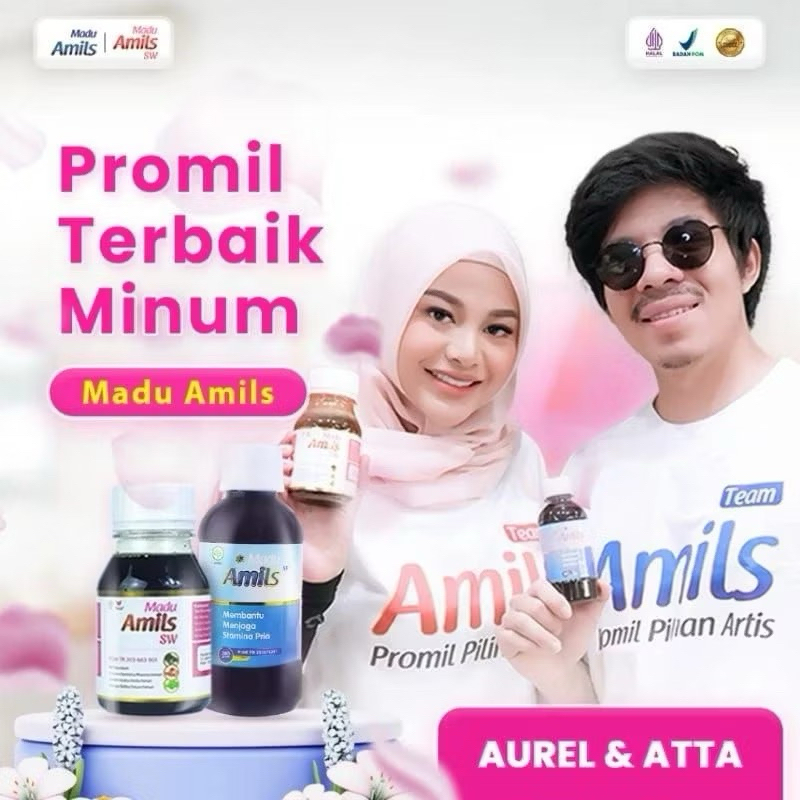 AMILS MADU SEPAKET PRIA & WANITA MADU PENYUBUR  PROMIL SUPLEMEN STAMINA