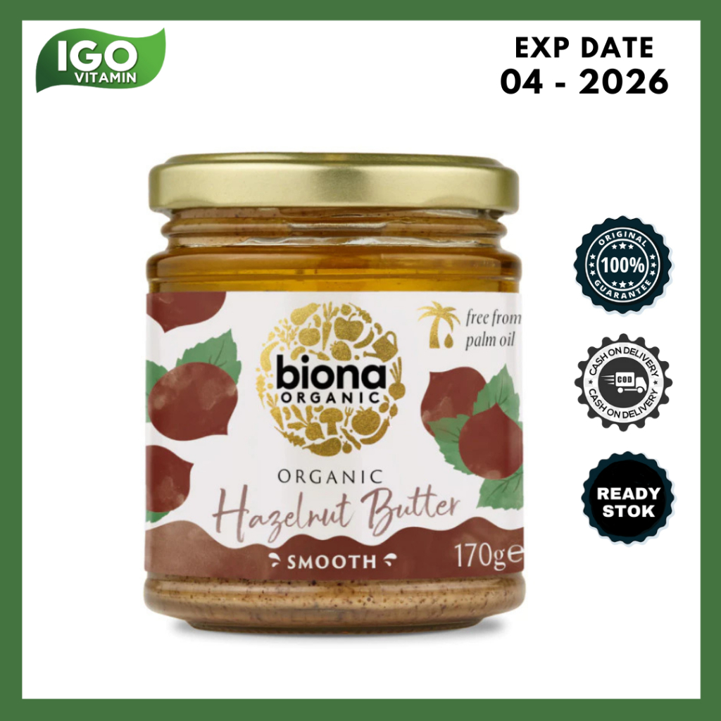 

Selai Organik Biona Organic Hazelnut Butter 170 Gr