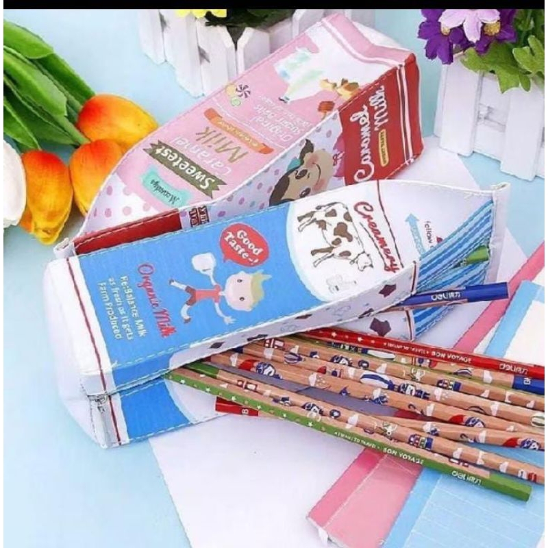 

kotak pensil susu aesthetic