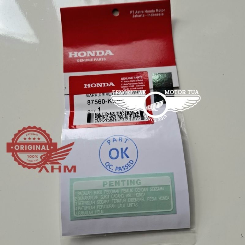 Stiker Tangki Penting Honda original s90 s90z benly cg110 cg125 gl100 gl125 xl100 xl125 gl cg xl 110