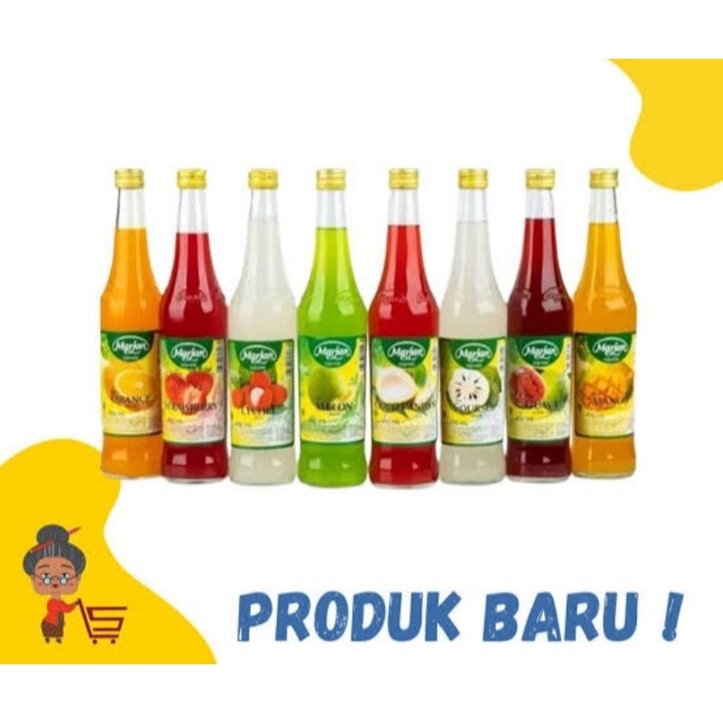 

Marjan Sirup 425ml All Variant / Rasa Mangga, Jambu, Sirsak, Cocopandan, Melon, Leci, Strowbery dan Jeruk.