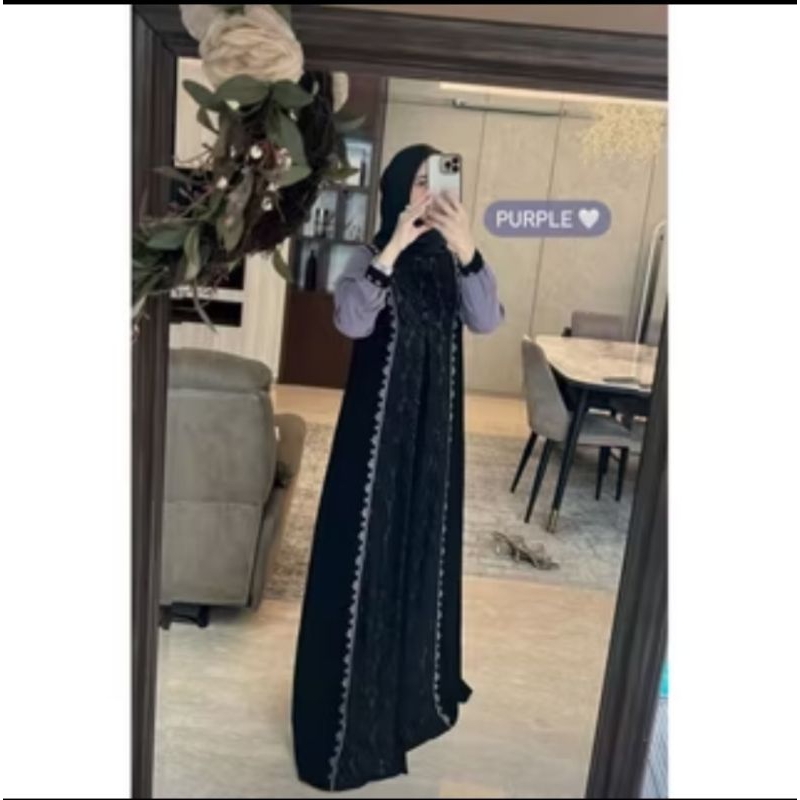 MAIRAA DRESS ORI BY KALEELA || WARNA UNGU SIZE XL