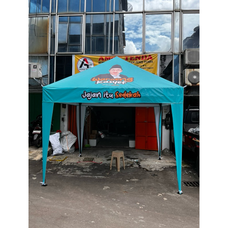 tenda bongkar pasang Uk 2x2 custome branding