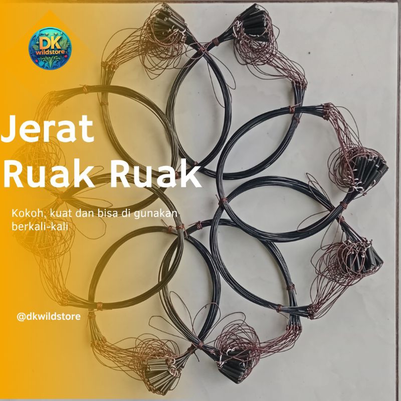 Jerat ruak ruak model gantung jerat burung tikusan kareo panjang 2,5meter=21kalong
