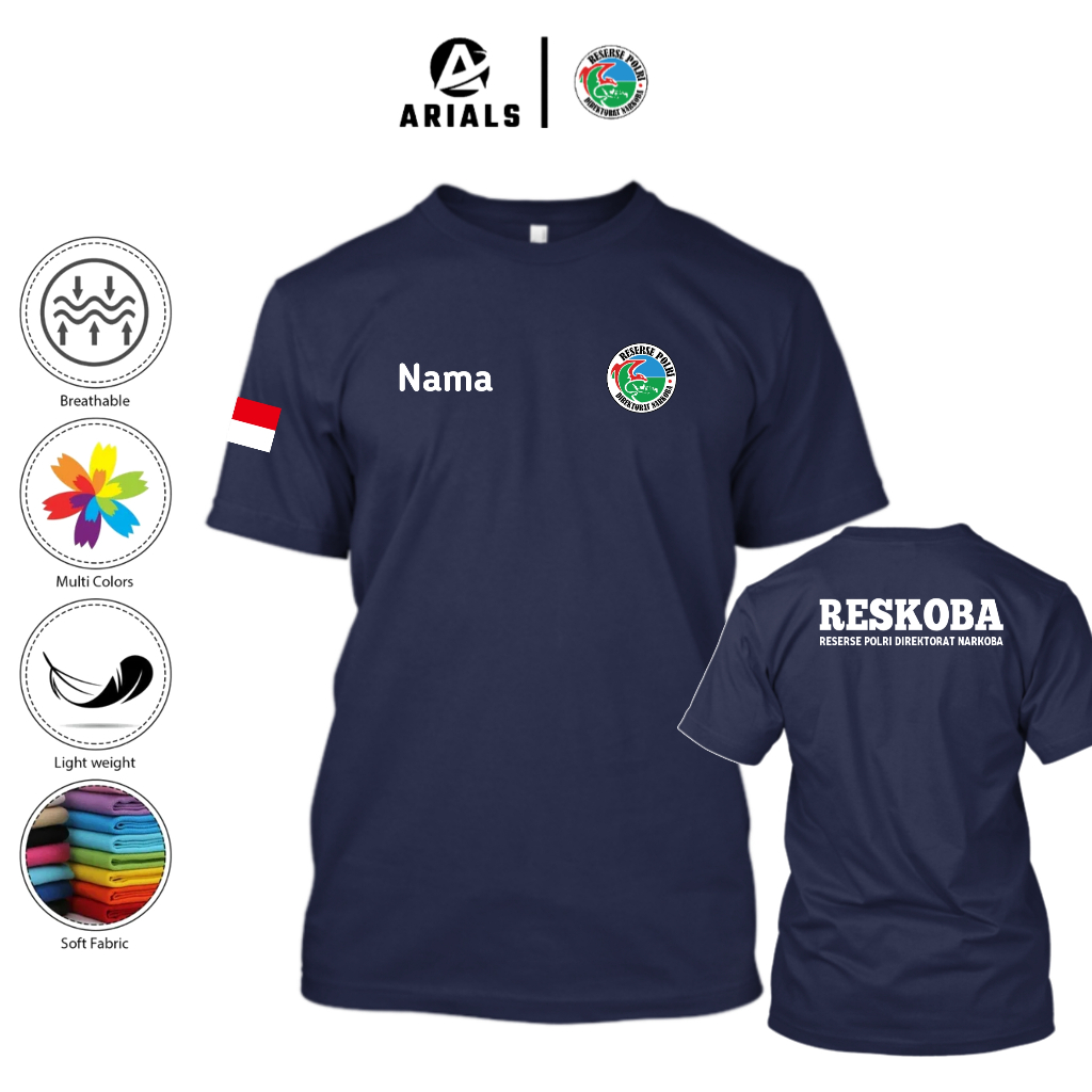 Arials Kaos Baju RESKOBA Reserse Polri Direktorat Narkoba