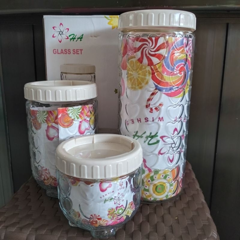 Toples Kaca satu set