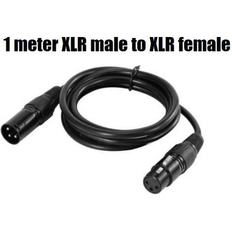 XLR Cable male to female 1 meter Dmx Cable