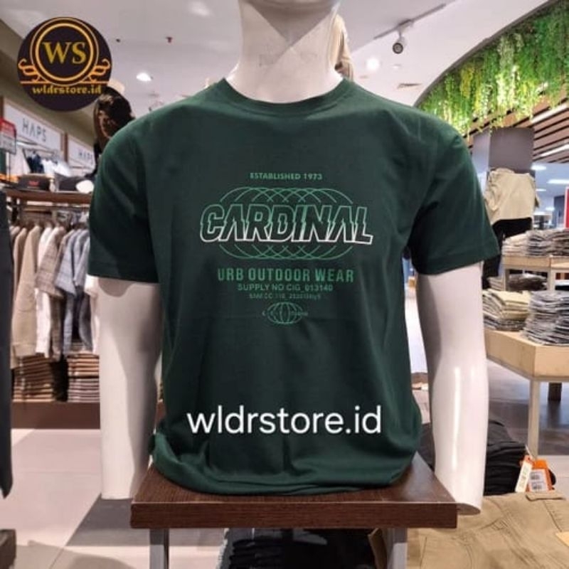 kaos pria brand CARDINAL CASUAL 02160 HIJAU