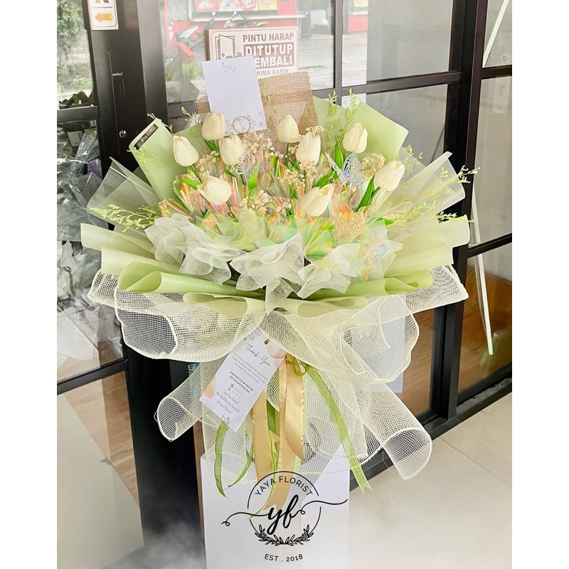 Tulip Artificial Bouquet | Buket Tulip | Buket Bunga Artificial