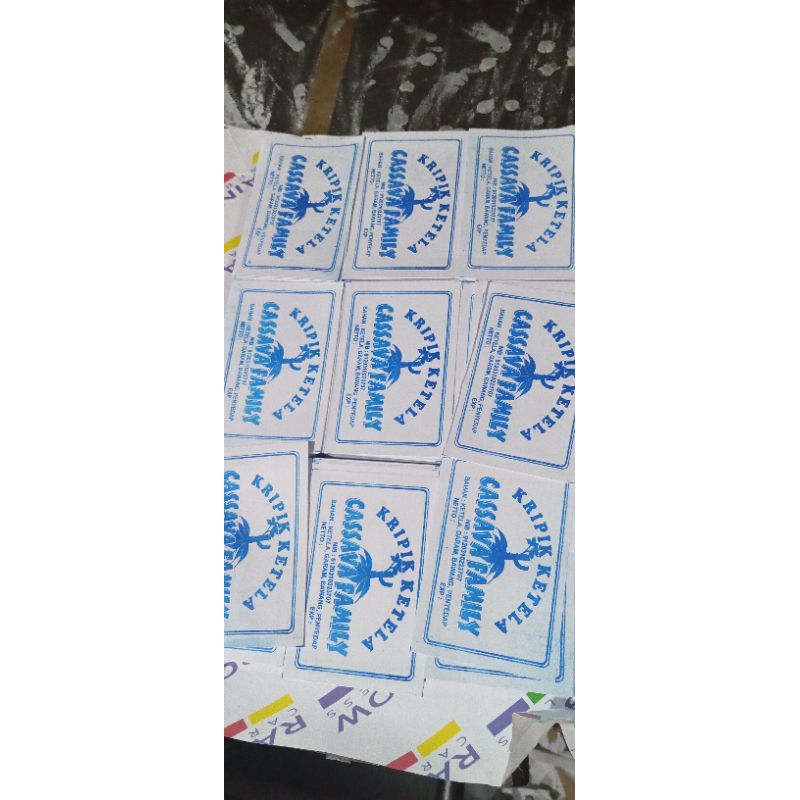 

label / cap produk makanan ringan