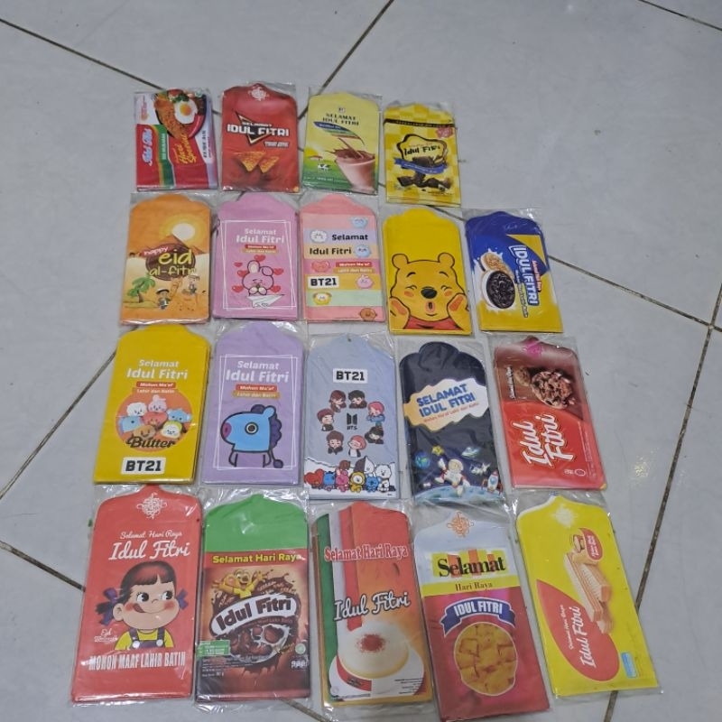 

Amplop Angpao Lebaran // Amplop motif // amplop uang lipat