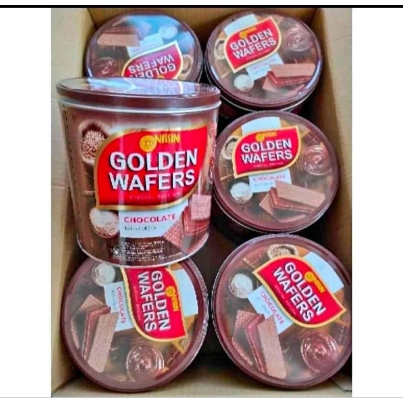 

Nissin golden wafer 267 gr Nissin golden 1 pcs kaleng