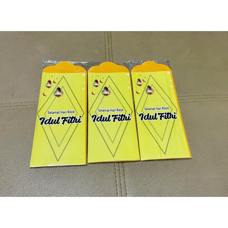 

Amplop Besar THR Lebaran 2025 Motif UCAPAN IDHUL FITRI KUNING 1 Pax 7 Lembar