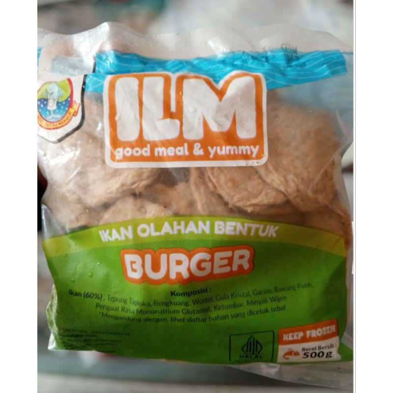 

ILM Ikan Olahan Bentuk burger, pempek Crispy kemasan 500 gram