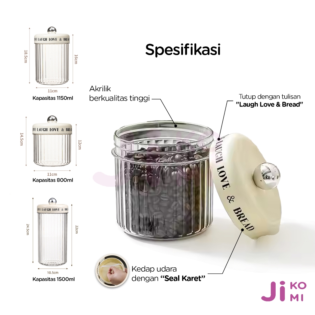 Luxiastore_ Toples Kue Kering Lebaran Bulat Estetik Minimalis Tempat Penyimpanan Makanan Plastik