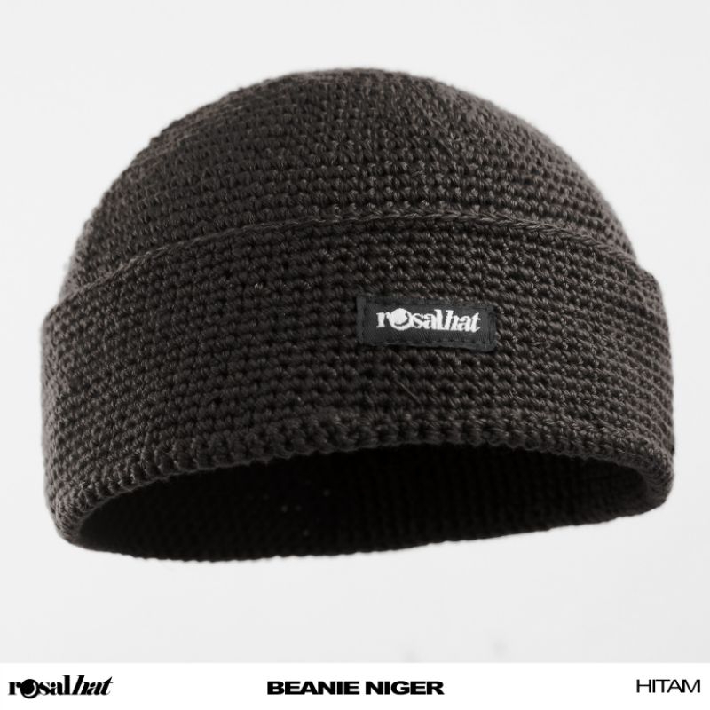 Peci Rajut Tebal Beanie Niger Premium ROSAL / Songkok Rajut Bold Peci Rajut Benang Wool Dewasa Musli