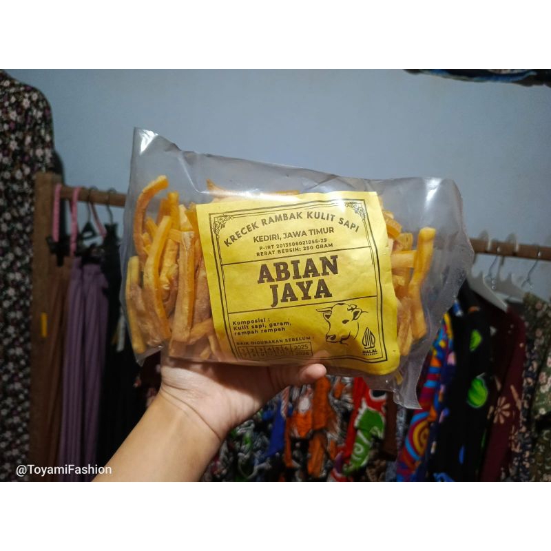 

Krecek Rambak Kulit Sapi Renyah Gurih 250 gram