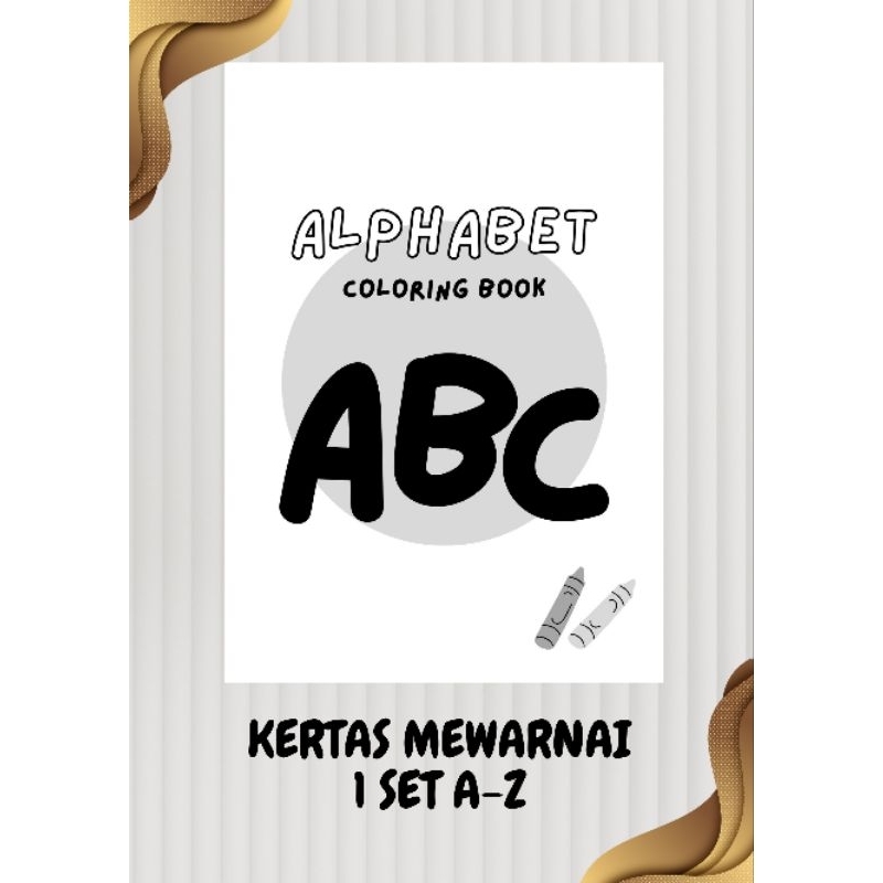 

KERTAS MEWARNAI ALFABET 1 SET A - Z (UKURAN A5)