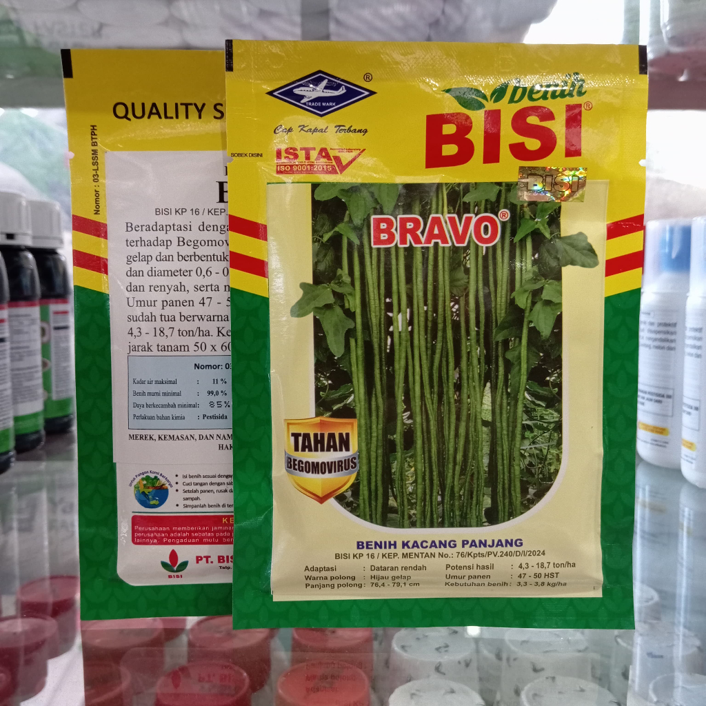 Benih Kacang Panjang BRAVO Cap Kapal Terbang 50 Gram