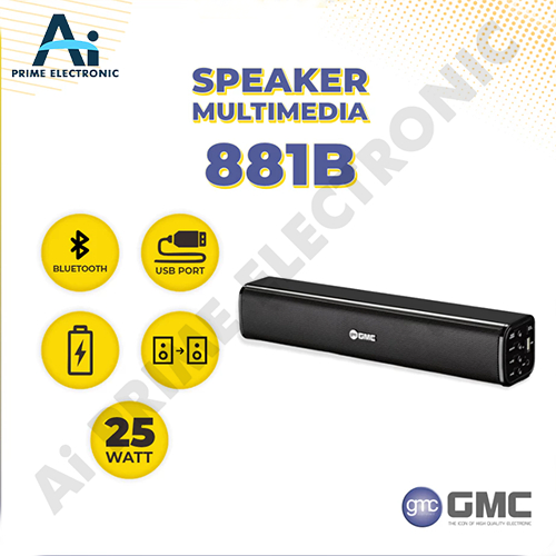 GMC 881B Speaker Portable Wireless Bluetooth Super Bass Speker Panjang