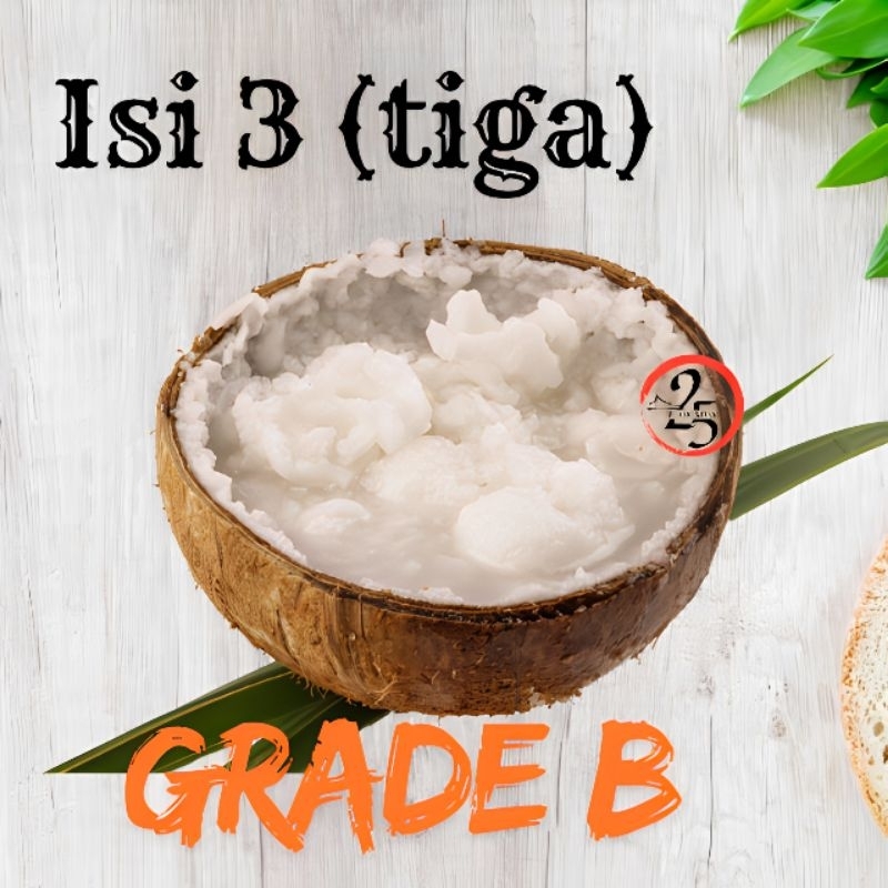 

Kopyor grade B kemasan isi 3 original asli