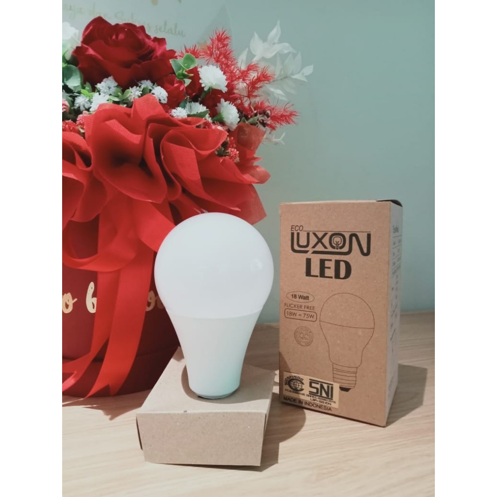 Lampu Led Ecoluxon 12 watt 6000k+cahaya terang warna biru+bahan awet/Bola Lampu belajar/