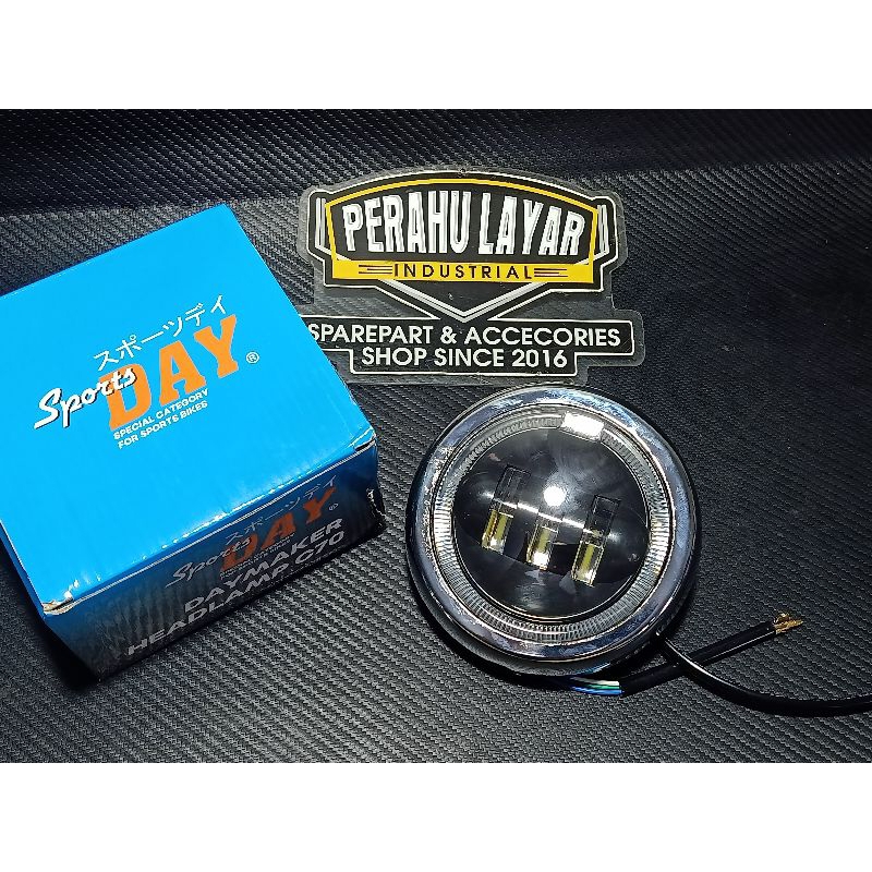 DAYMAKER LAMPU 4.5 INCH HONDA C70 IMPORT DAY foglamp mobil DAN POLOS C70 C50 C90 VESPA OLD pnp fogla