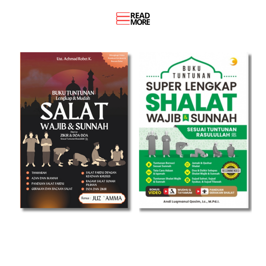 Paket Hemat 2 Buku Best Seller (Buku Tuntunan Lengkap&Mudah Salat + Buku Tuntunan Super Lengkap Sala