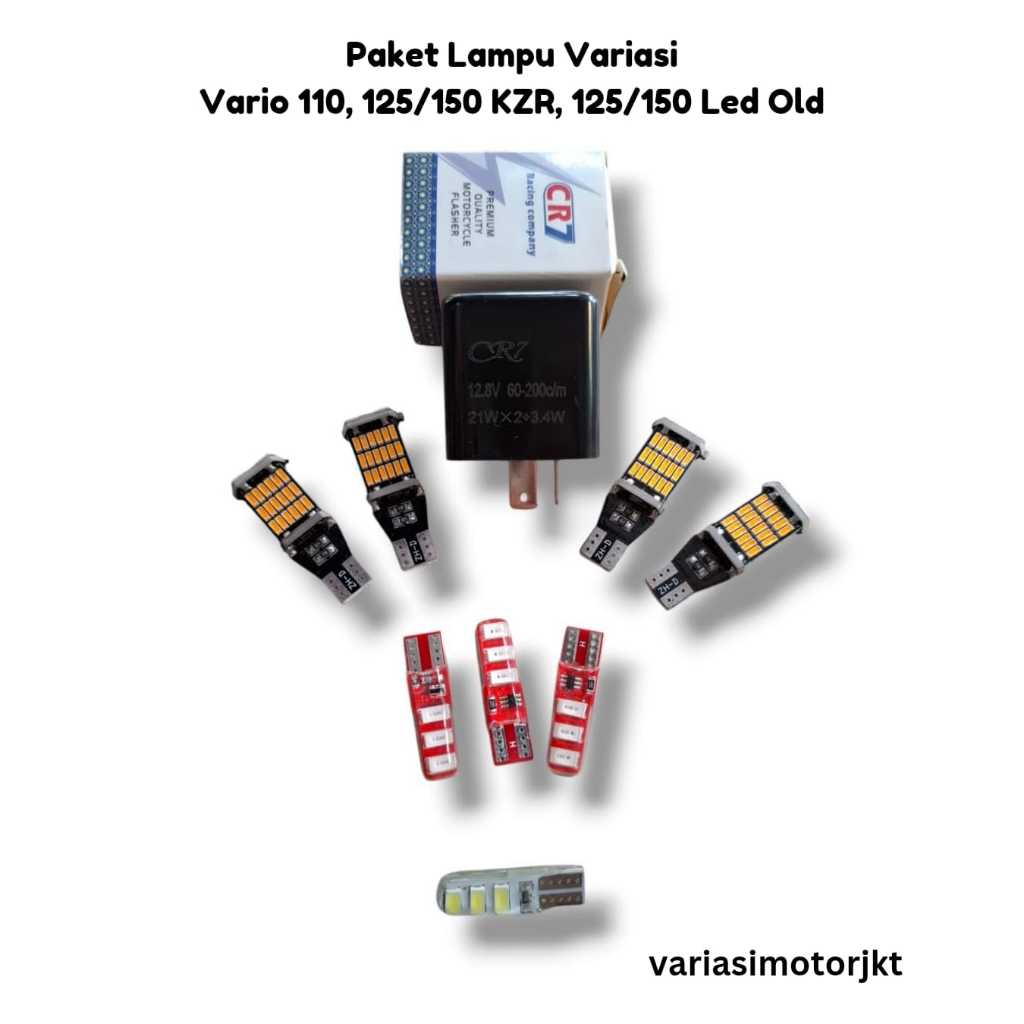 Paket Lampu Variasi Vario 110, Vario 125/150 KZR, Vario 125/150 Led Old