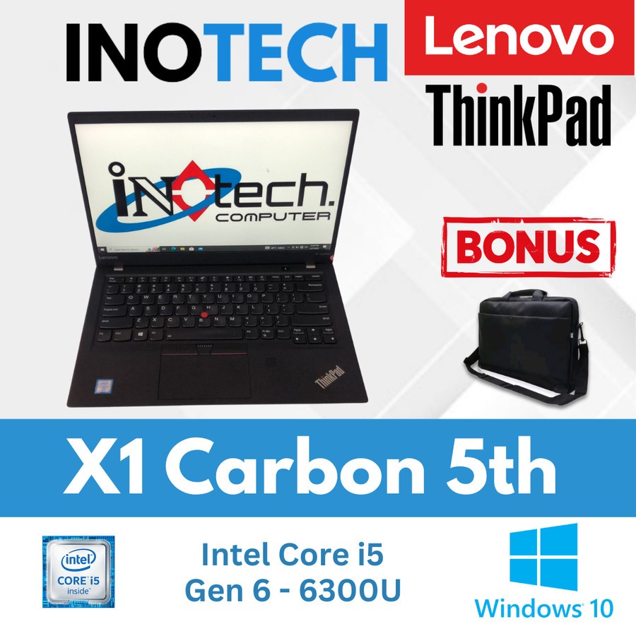 Lenovo ThinkPad X1 Carbon 5th Intel Core i5 Gen 6 - 6300U Windows 10