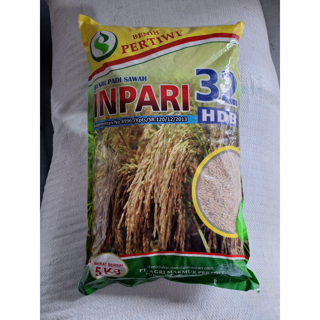 

Benih Padi - Inpari 32 - Pertiwi - 5 Kg