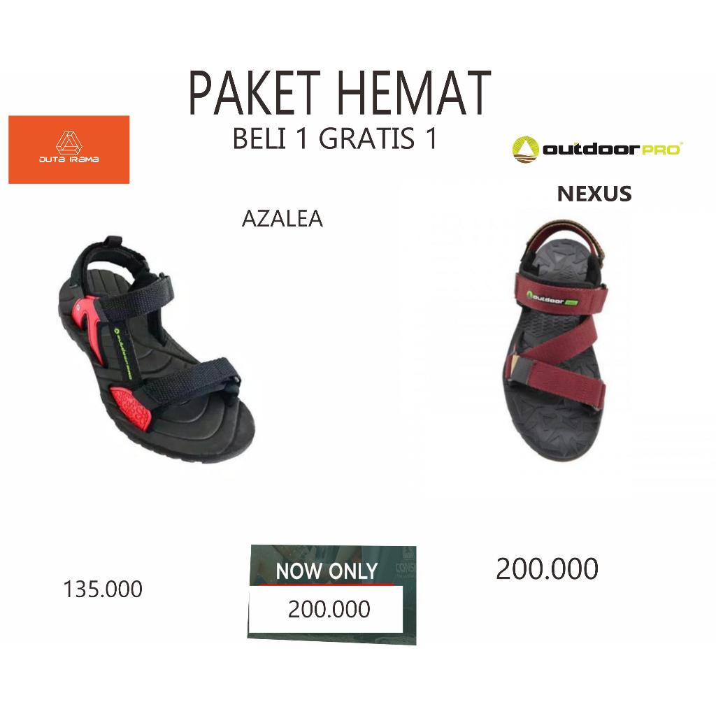 DUTAIRAMA - PAKET HEMAT BELI 1 GRATIS 1 SANDAL OUTDOOR NEXUS + AZALEA